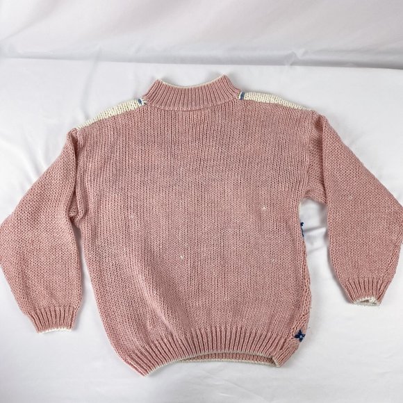 Vintage 80s 90s Floral Heart Grandma Sweater - Picture 3 of 5